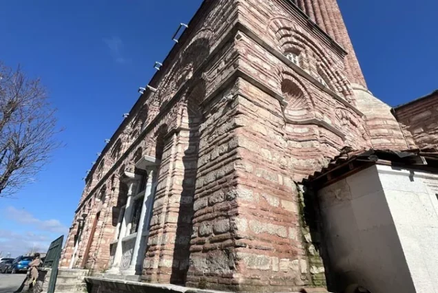 Zeyrek Mosque Byzantine brickwork and Ottoman minaret