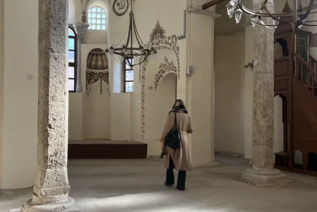 Zeyrek Mosque interior with Byzantine columns